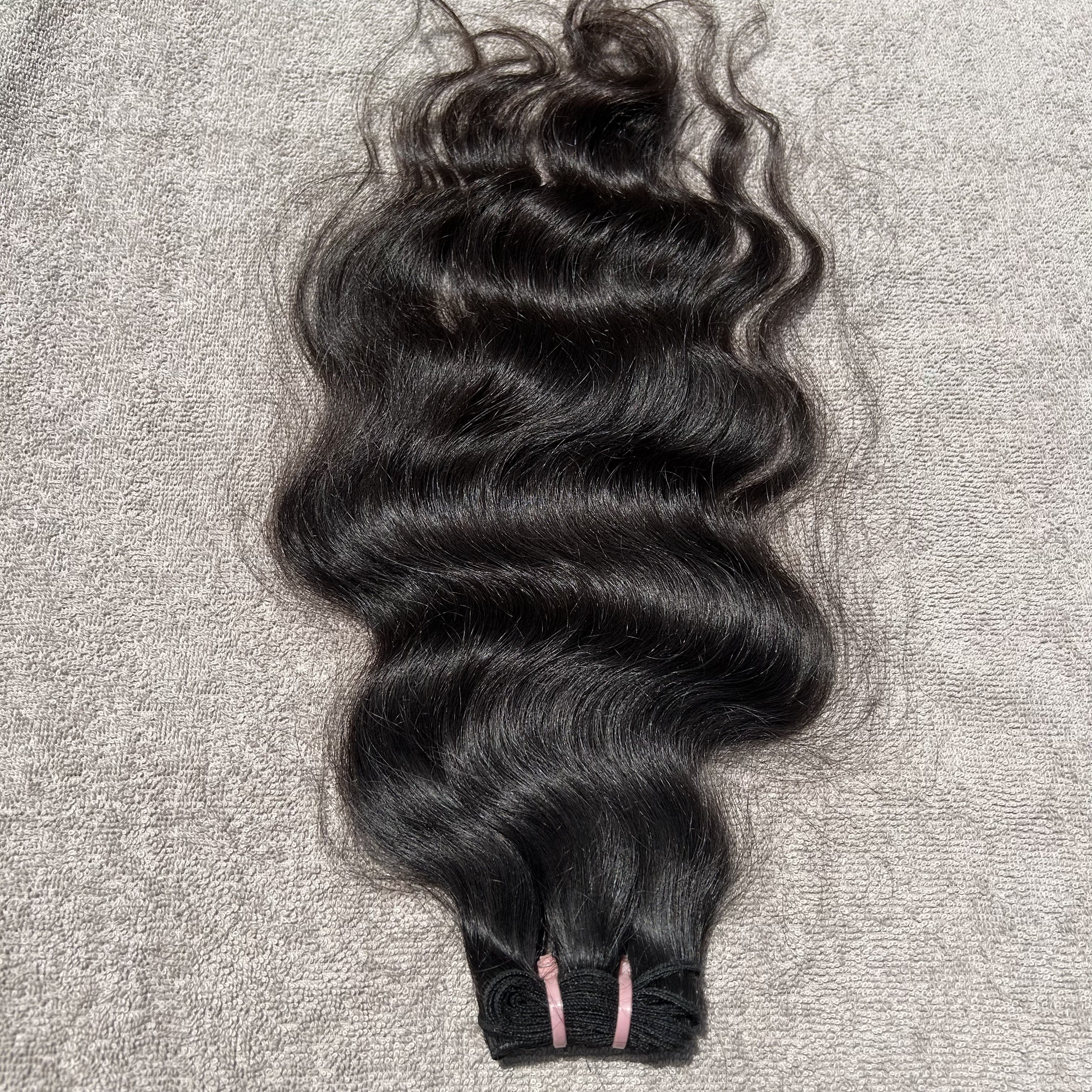 100% Natural Wavy Remy Human Hair Extensions