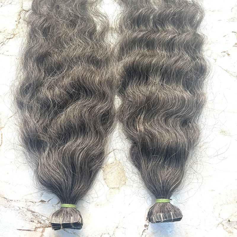 grey hair extensions tape hair extensions human hair