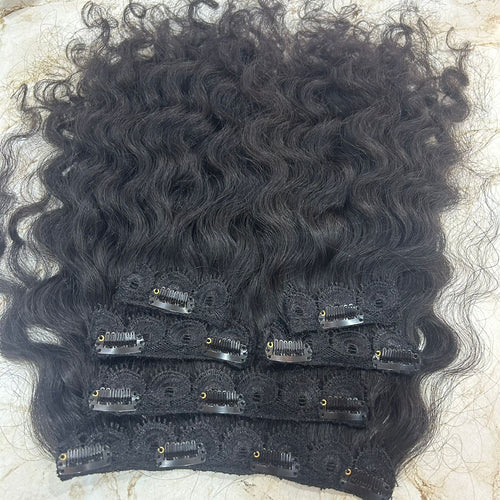 Natural Curly Clip-In Human Hair Extensions - Hair Trends India