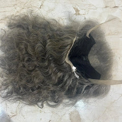 Lace front gray human hair wigs - Hair Trends India