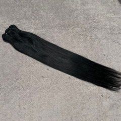 Jet Black Straight Hair Bundles - Hair Trends India