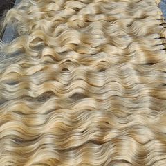 613 Curly Blonde Human Hair bundles - Hair Trends India