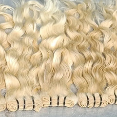 613 Curly Blonde Human Hair bundles - Hair Trends India
