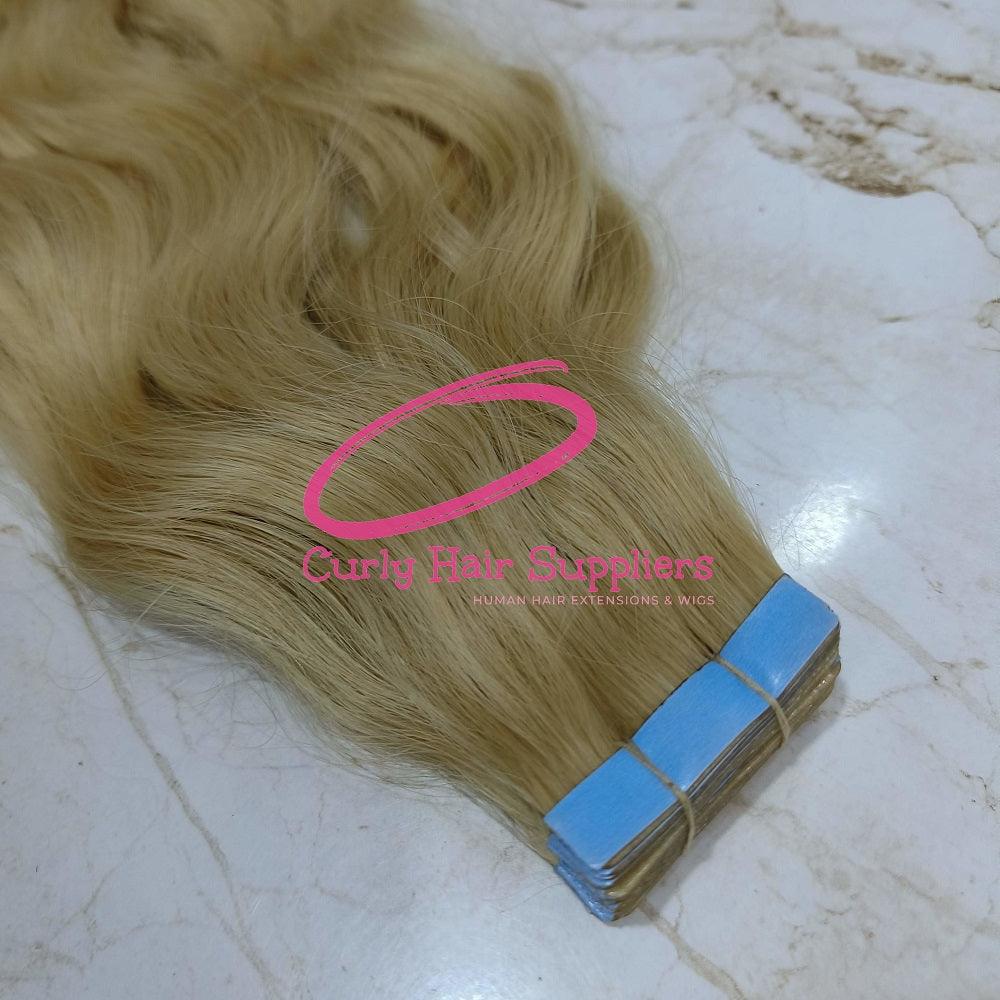 Blonde 613 Tape In Hair Extensions