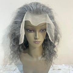 Lace front gray human hair wigs - Hair Trends India