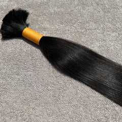 Bulk Straight Braiding Hair Extensions 100% Virgin Human Hair - Hair Trends India