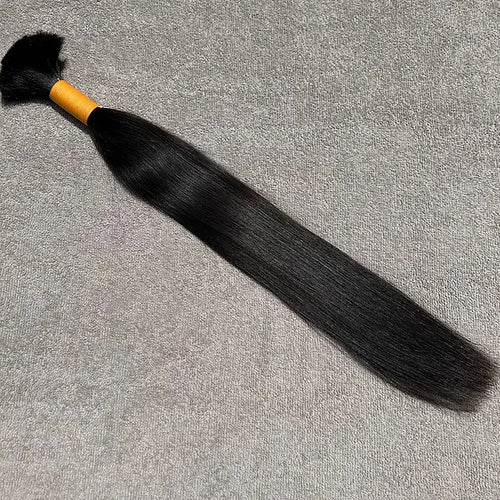 Bulk Straight Braiding Hair Extensions 100% Virgin Human Hair - Hair Trends India