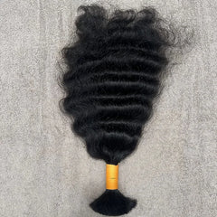 Curly Bulk Human Hair Braiding - Hair Trends India