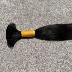 Bulk Straight Braiding Hair Extensions 100% Virgin Human Hair - Hair Trends India