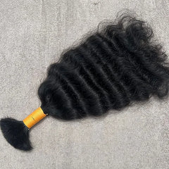 Curly Bulk Human Hair Braiding - Hair Trends India
