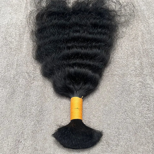 Curly Bulk Human Hair Braiding - Hair Trends India