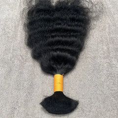 Curly Bulk Human Hair Braiding - Hair Trends India