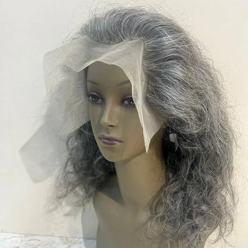 Lace front gray human hair wigs - Hair Trends India