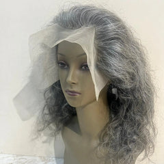 Lace front gray human hair wigs - Hair Trends India