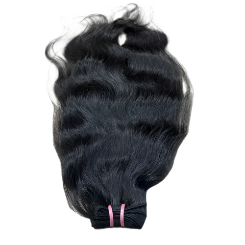100% Natural Wavy Remy Human Hair Extensions