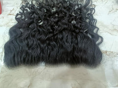 Swiss Lace Curly Human Hair Frontal - Hair Trends India