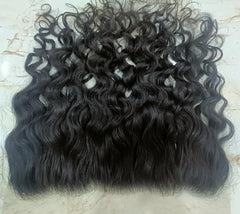 Swiss Lace Curly Human Hair Frontal - Hair Trends India