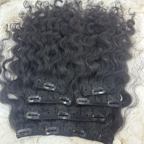 Natural Curly Clip-In Human Hair Extensions - Hair Trends India