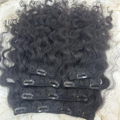 Natural Curly Clip-In Human Hair Extensions - Hair Trends India