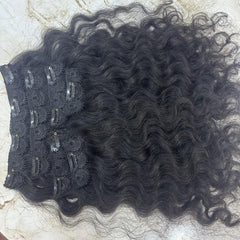 Natural Curly Clip-In Human Hair Extensions - Hair Trends India