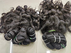 Natural Baby curly human hair bundles - Hair Trends India