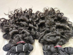 Natural Baby curly human hair bundles - Hair Trends India