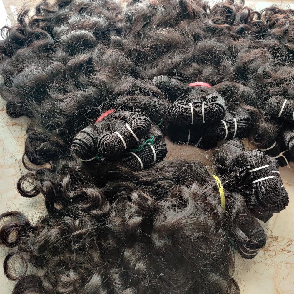 Short Baby Curly Hair Weft Bundles