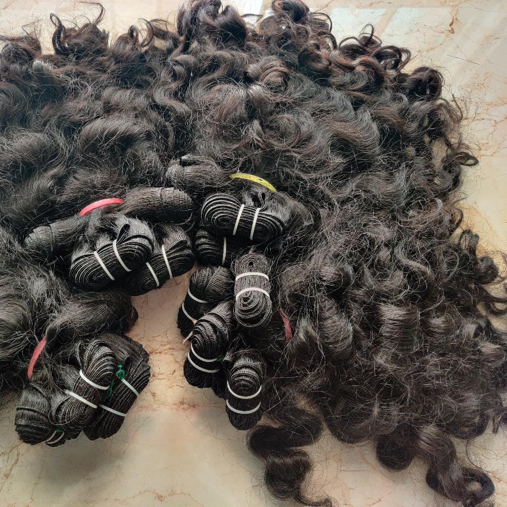 Short Baby Curly Hair Weft Bundles