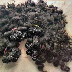 Short Baby Curly Hair Weft Bundles - Hair Trends India
