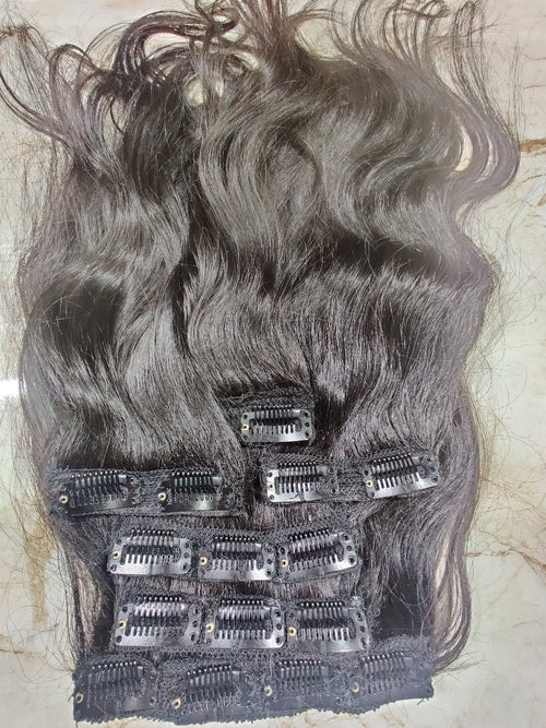 Natural Wavy Clip-In Hair Extensions - Hair Trends India