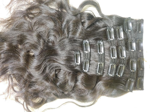 Natural Wavy Clip-In Hair Extensions - Hair Trends India