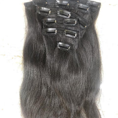 Natural Straight Clip-In Hair Extensions - Hair Trends India