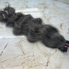 Grey Salt and Pepper human hair bundles - Hair Trends India