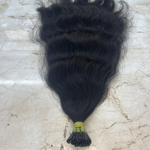 Natural Wavy I Tip Human Hair Extensions - Hair Trends India