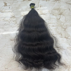 Natural Wavy I Tip Human Hair Extensions - Hair Trends India