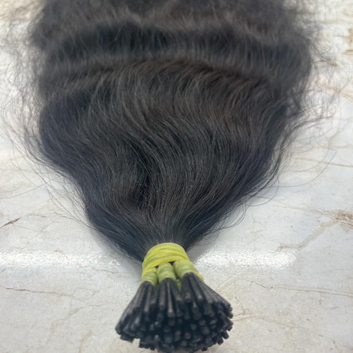 Natural Wavy I Tip Human Hair Extensions - Hair Trends India
