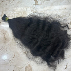 Natural Wavy I Tip Human Hair Extensions - Hair Trends India