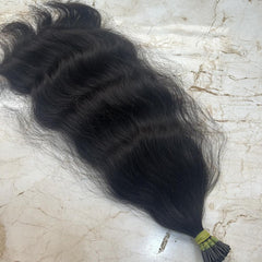 Natural Wavy I Tip Human Hair Extensions - Hair Trends India