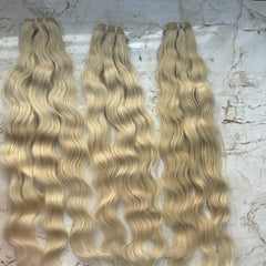 613 Blonde Wavy Human Hair Bundles - Hair Trends India