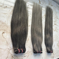 Natural Grey Human Hair Bundle Deals - Hair Trends India