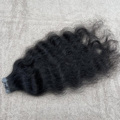 Natural Curly Tape in Hair Extensions - Hair Trends India