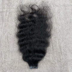Natural Curly Tape in Hair Extensions - Hair Trends India