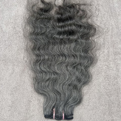Natural Grey Curly Human Hair Bundles - Hair Trends India