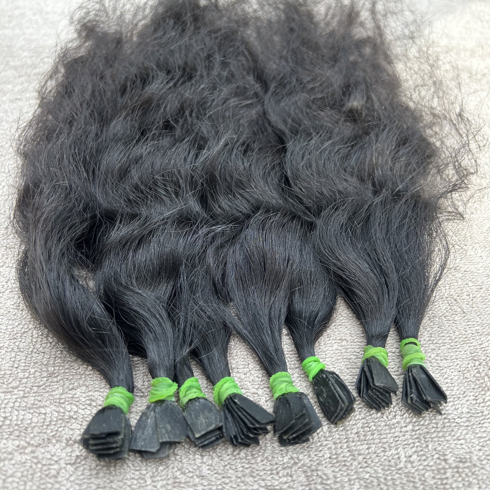 Natural Curly Flat Tip Hair Extensions