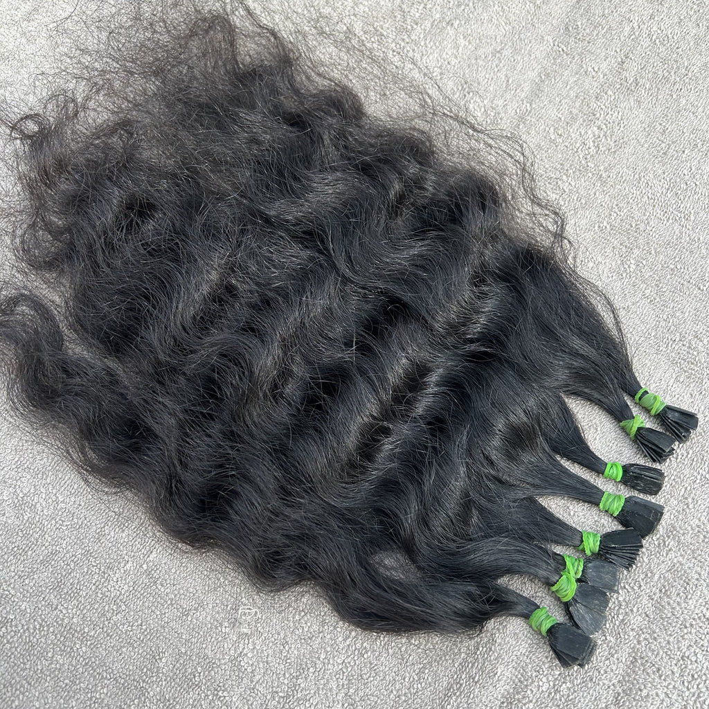 Natural Curly Flat Tip Hair Extensions