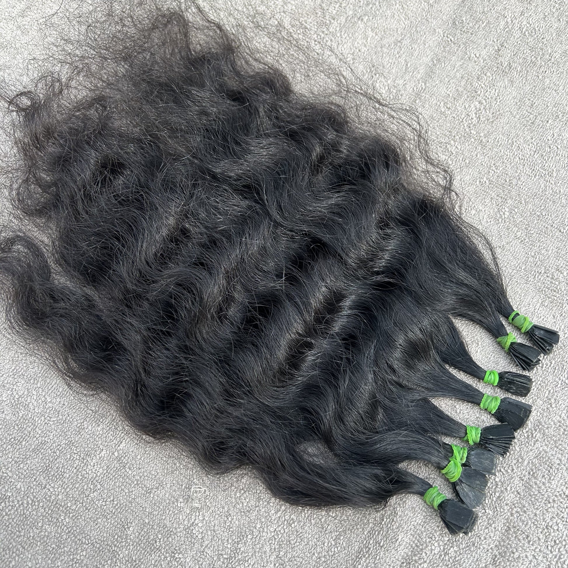 Natural Curly Flat Tip Hair Extensions