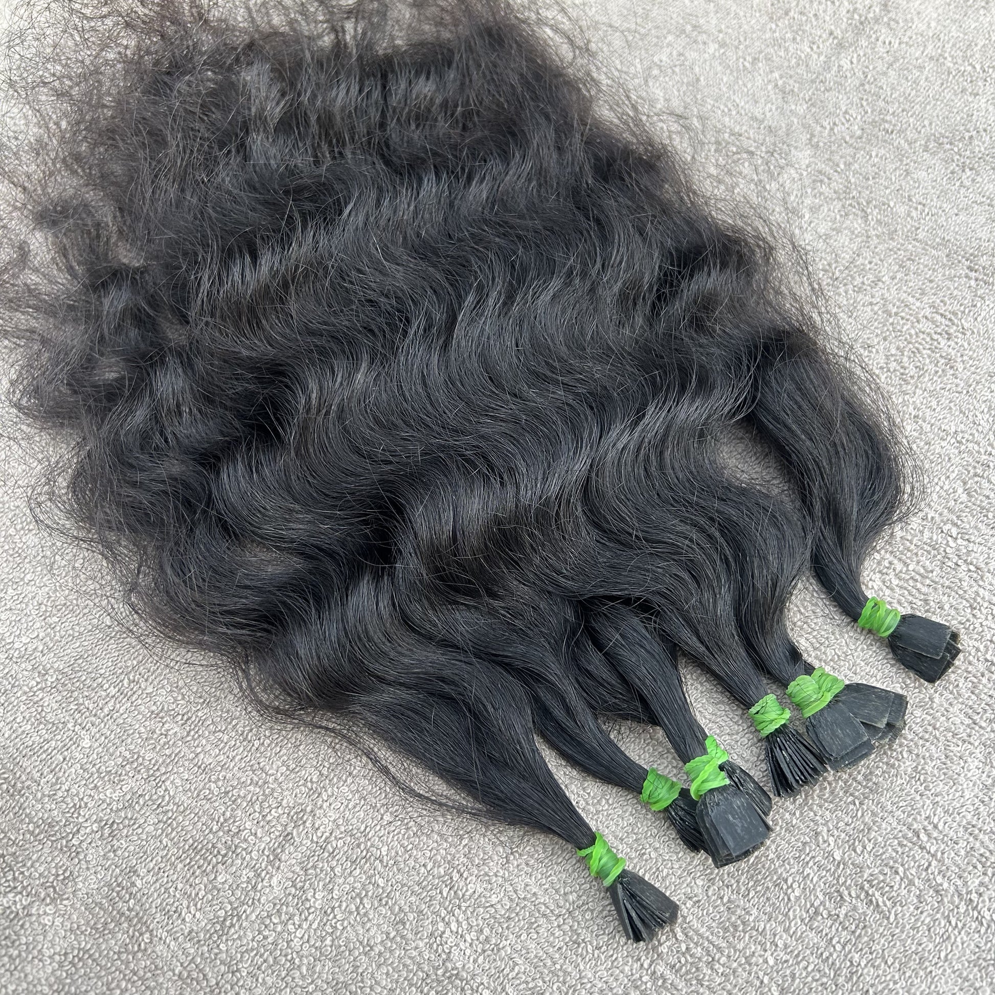 Natural Curly Flat Tip Hair Extensions