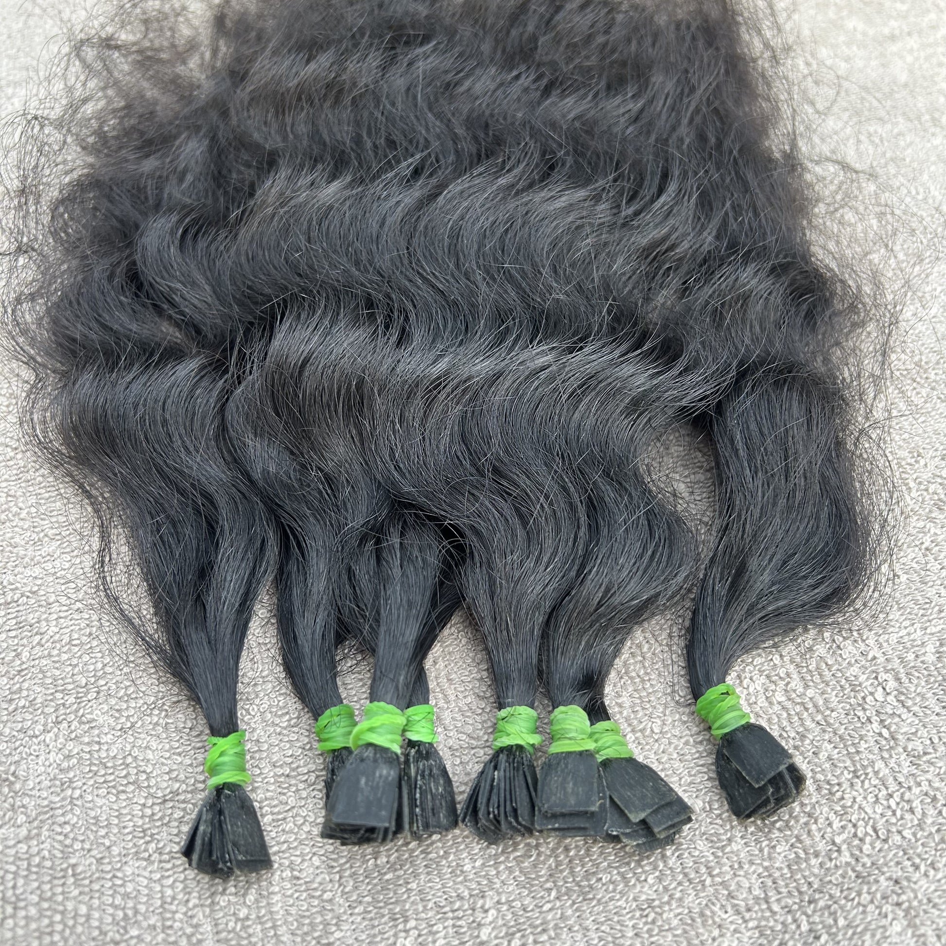 Natural Curly Flat Tip Hair Extensions