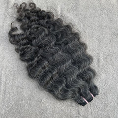 Dark Curly gray human hair bundles - Hair Trends India