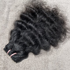 Deep curly human hair weave extensions